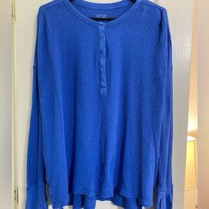 aerie waffle henley t-shirt